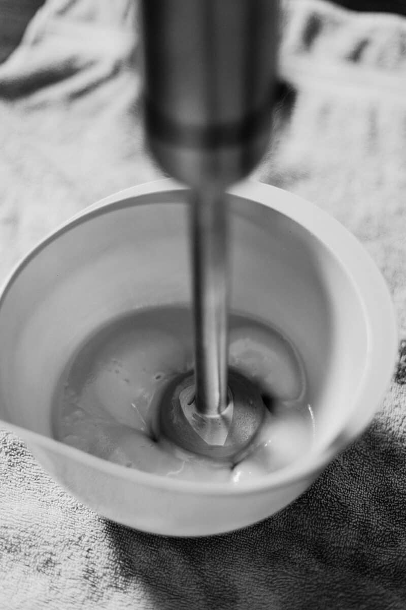 favoriete staafmixer zeep maken