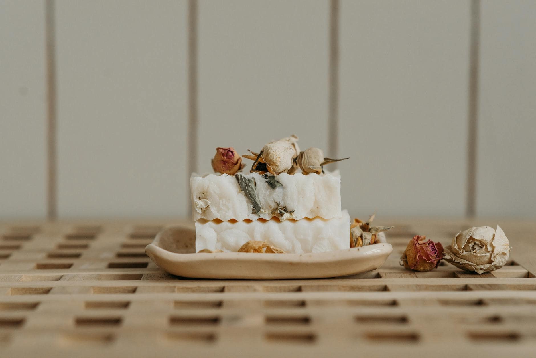 an organic soap in close up photography